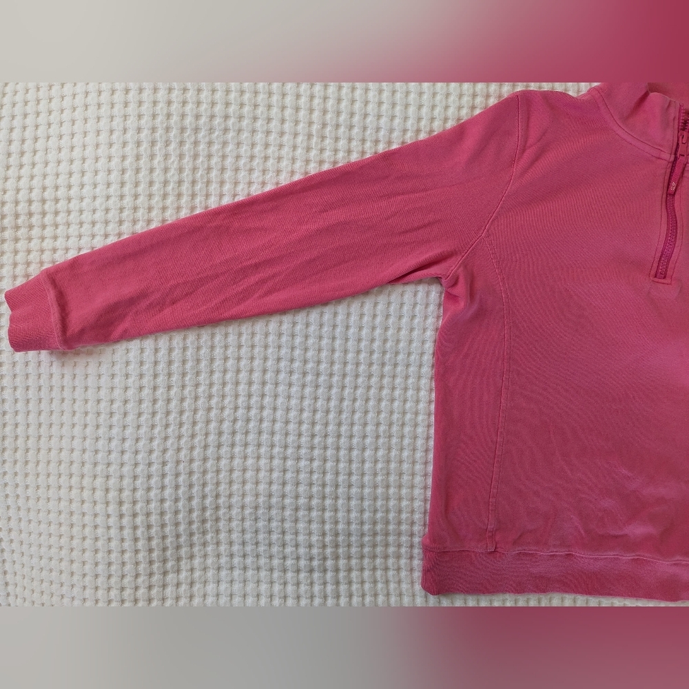 Vineyard Vines Solid Pink Quarter Zip Pullover Sw… - image 5